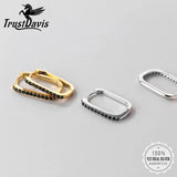 TrustDavis Zircon Gothic Hoop Earrings For Women