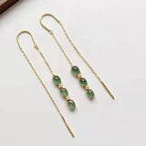Green Chalcedony Gourd Ladies Ring Adjustable Party Jewelry