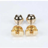Unique Six-Claw Inlaid Ruby Face Earrings Women's Silver Jewelry