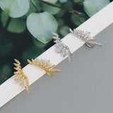 18K Plated 925 Sterling Silver Zircon Earrings Women Stud Earrings
