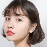 925 Silver Star Ear Climber Earrings for Women