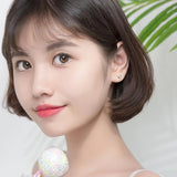 925 Silver Rose Hearts Stud Earrings for Women
