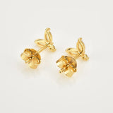 925 Silver Opal Oval Stud Earrings for Punk Style