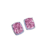 Lab Pink Diamond Stud Earring 925 Sterling Silver Jewelry Women