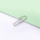 925 Silver Paper Clip Drop Earrings Punk Rock Dangle Jewelry