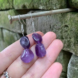 925 Sterling Silver Amethyst Earrings for Women