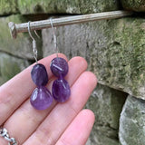 925 Sterling Silver Amethyst Earrings for Women