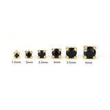 6Pcs Zircon Stud Earrings 925 Sterling Silver Women Earings Fine Jewelry
