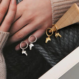 Animal Horse Head Earrings 925 Sterling Silver Charm Unique Earrings