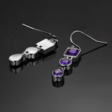 Lavender Amethyst 925 Silver Long earrings Jewelry Women Party Gift