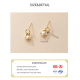 925 Silver Pearl Stud Earrings, Classic Minimalist Fine Jewelry