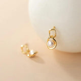 925 Silver Pearl Stud Earrings, Classic Minimalist Fine Jewelry