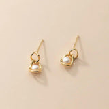 925 Silver Pearl Stud Earrings, Classic Minimalist Fine Jewelry
