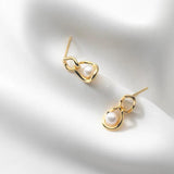 925 Silver Pearl Stud Earrings, Classic Minimalist Fine Jewelry