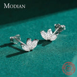925 Silver Crown CZ Ear Studs Sparkling Tiny Earrings