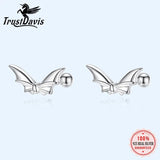 925 Sterling Silver Butterfly Wing Stud Earrings Wedding Party Jewelry