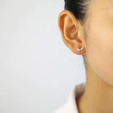 925 Sterling Silver Butterfly Wing Stud Earrings Wedding Party Jewelry