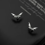 925 Sterling Silver Butterfly Wing Stud Earrings Wedding Party Jewelry