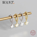925 Silver Sweet Star Stud Earrings for Women