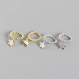925 Silver Sweet Star Stud Earrings for Women