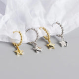 925 Silver Sweet Star Stud Earrings for Women
