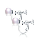 Freshwater Pearl Stud Earrings 925 Sterling Silver Women's Jewelry