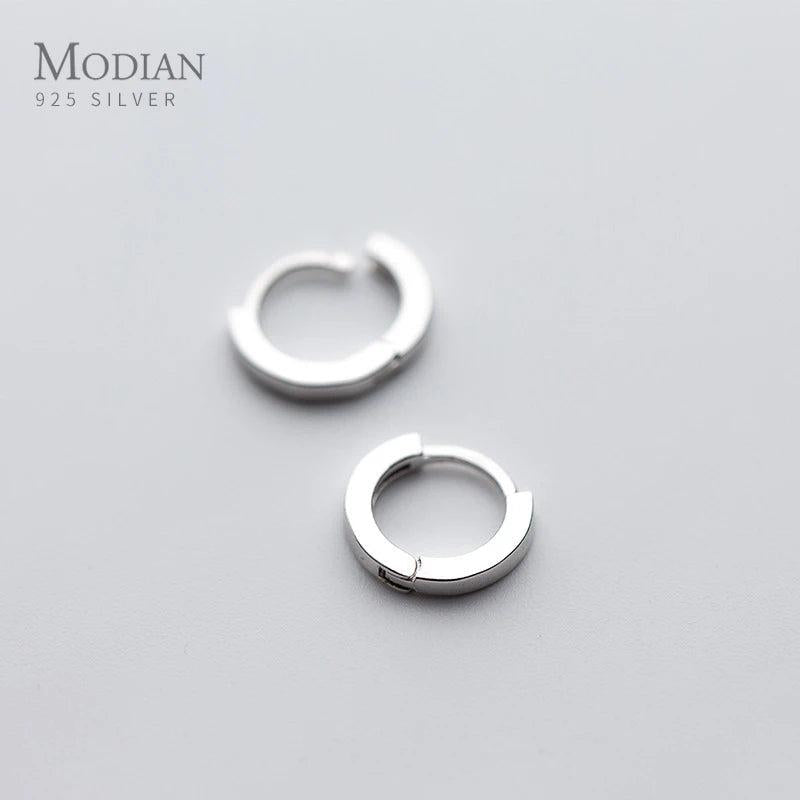 Real 925 Sterling Silver Hoop Earrings For Women