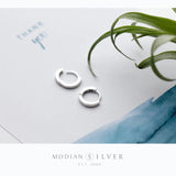 Real 925 Sterling Silver Hoop Earrings For Women