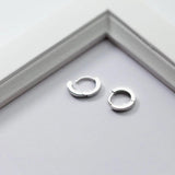 Real 925 Sterling Silver Hoop Earrings For Women