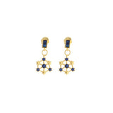925 Sterling Silver Snowflake Earrings With Zircon
