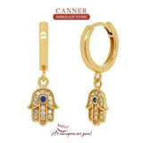 925 Sterling Silver Diamond Hoop Earrings for Women