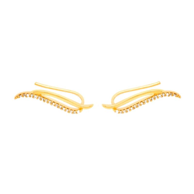 925 Silver Stud Earrings with Zirconia for Women