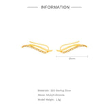 925 Silver Stud Earrings with Zirconia for Women
