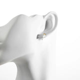 925 Silver CZ Pear Stud Earring Women Wedding Fine Jewelry