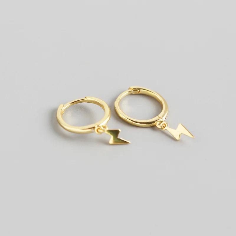 925 Silver Lightning Drop Earrings for Women, Fine Jewelry