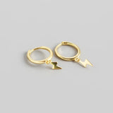 925 Silver Lightning Drop Earrings for Women, Fine Jewelry