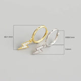 925 Silver Lightning Drop Earrings for Women, Fine Jewelry