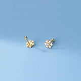 Christmas Snow 925 Silver Earrings For Women Girls Ladies Stud Earrings