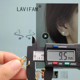S925 Silver Spiral Beads Stud Earrings Heart Piercing Jewelry