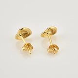 925 Silver Heart Piercing Stud Earring Punk Wedding Jewel