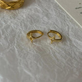 925 Silver Hollow Star Stud Earrings Women Retro Banquet Jewelry