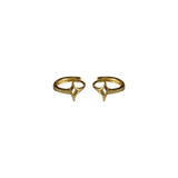 925 Silver Hollow Star Stud Earrings Women Retro Banquet Jewelry