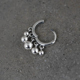 925 Sterling Silver Tassel Hoop Earrings for Women