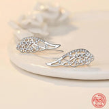 925 Silver Angel Wing Earrings Personality Jewelry Gift