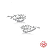 925 Silver Angel Wing Earrings Personality Jewelry Gift