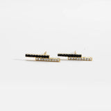 925 Silver CZ Stud Earring Clips Crystal