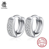 925 Sterling Silver Women Earrings Small Circle Wedding Jewelry