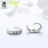 925 Sterling Silver Women Earrings Small Circle Wedding Jewelry
