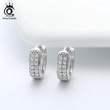 925 Sterling Silver Women Earrings Small Circle Wedding Jewelry