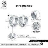 925 Sterling Silver Women Earrings Small Circle Wedding Jewelry